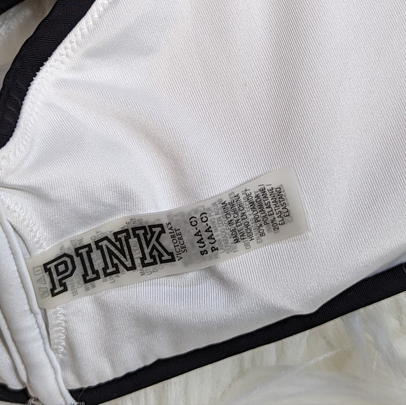 Victoria's Secret PINK Rainbow Stripped High Neck Bikini Top // size Small AA-C - Picture 3 of 4